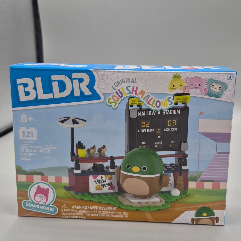 BLDR‎ Squishmallows Avery's Ball Game Building Set 0044 Mallow Stadium NEW